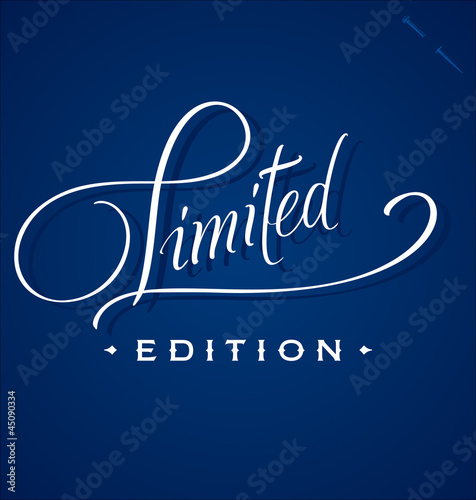 'Limited' hand lettering (vector)