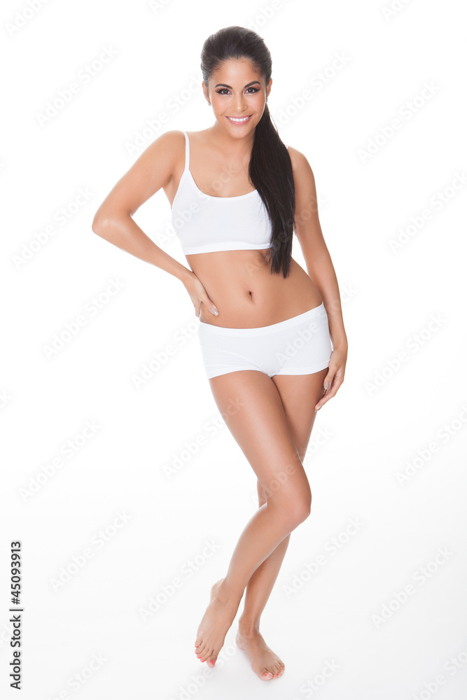 Woman with lovely figure in lingerie Woman with lovely figure in lingerie