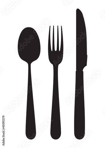 Cutlery - knife  fork and spoon