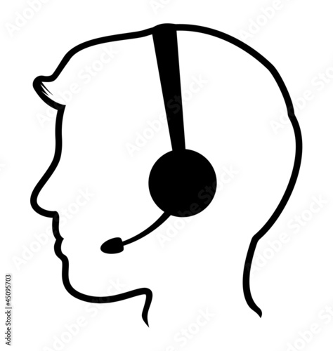 call center man icon