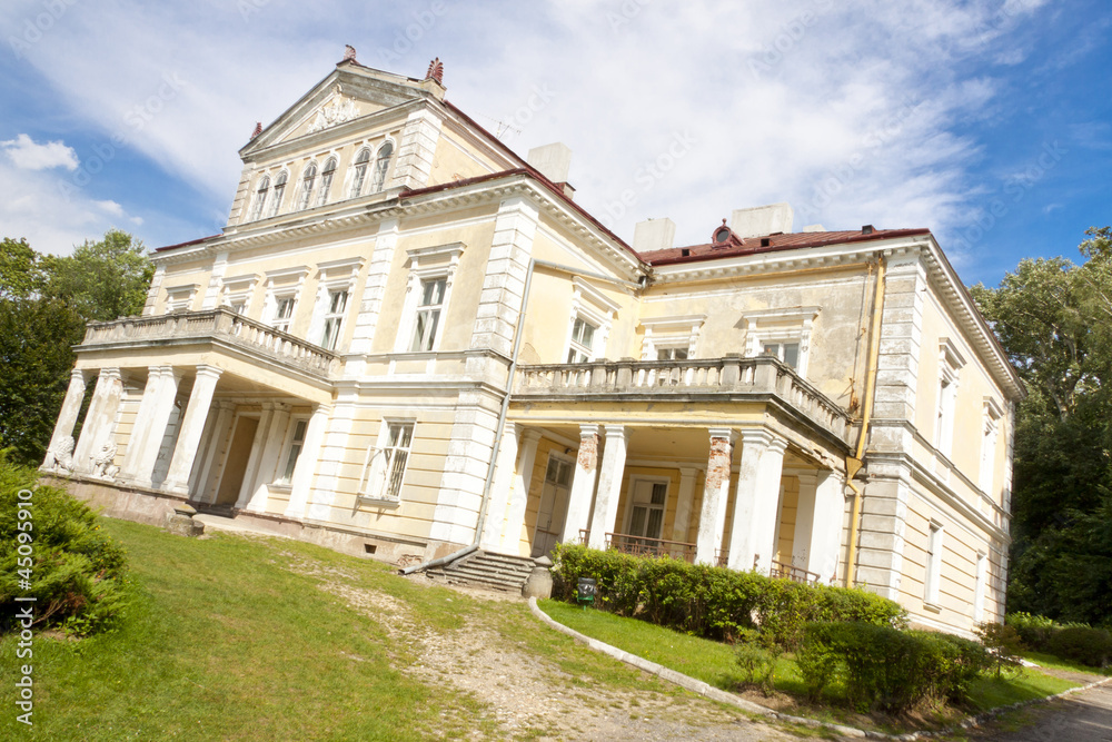View on old Palace of Raczynski - Zloty Potok