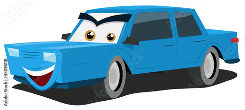 Blue Car Character