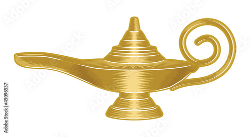 Golden lamp - Aladdin's lamp