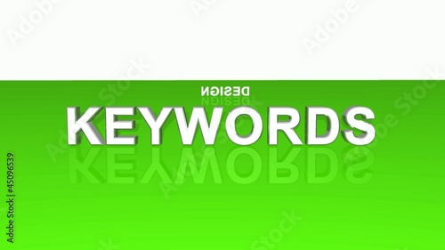 Text Drehung - Keywords Design Content Ranking Grün 2