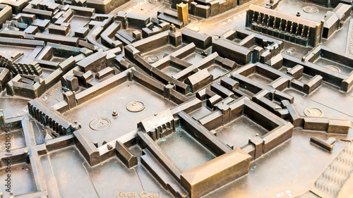 Miniature metal city