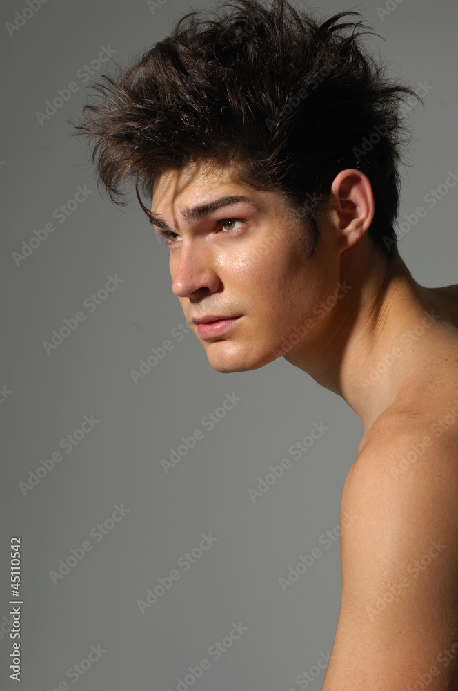 Portrait of sexy handsome muscular young man Portrait of sexy handsome muscular young man