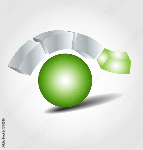 Brand logo in ecology  scheme