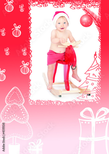 the December calendar cards for 2013 with baby photo