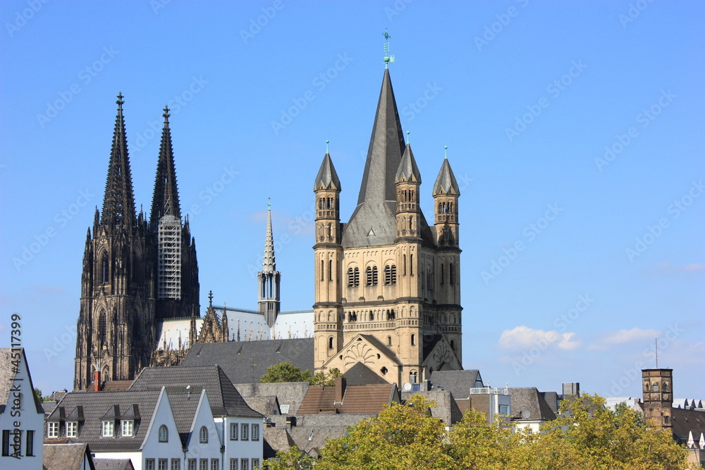 Groß St. Martin und Kölner Dom (Köln, 2012)