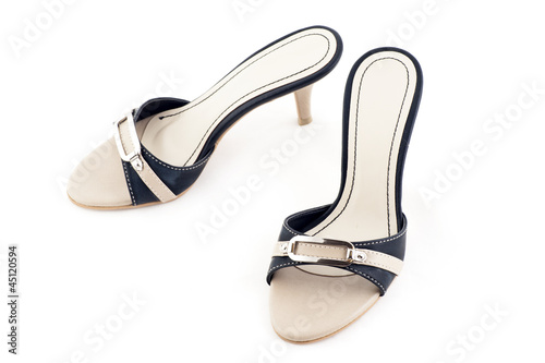 Pair of beige female shoes