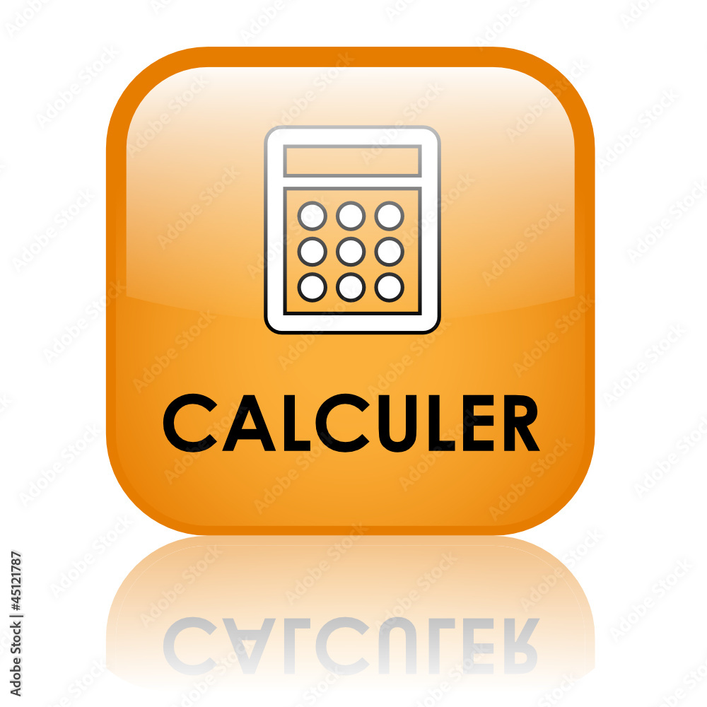 Vecteur Stock Bouton Web "CALCULER" (calculatrice en ligne calculette  outils) | Adobe Stock