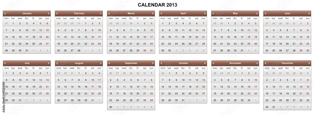 Calendar 2013 Calendar 2013