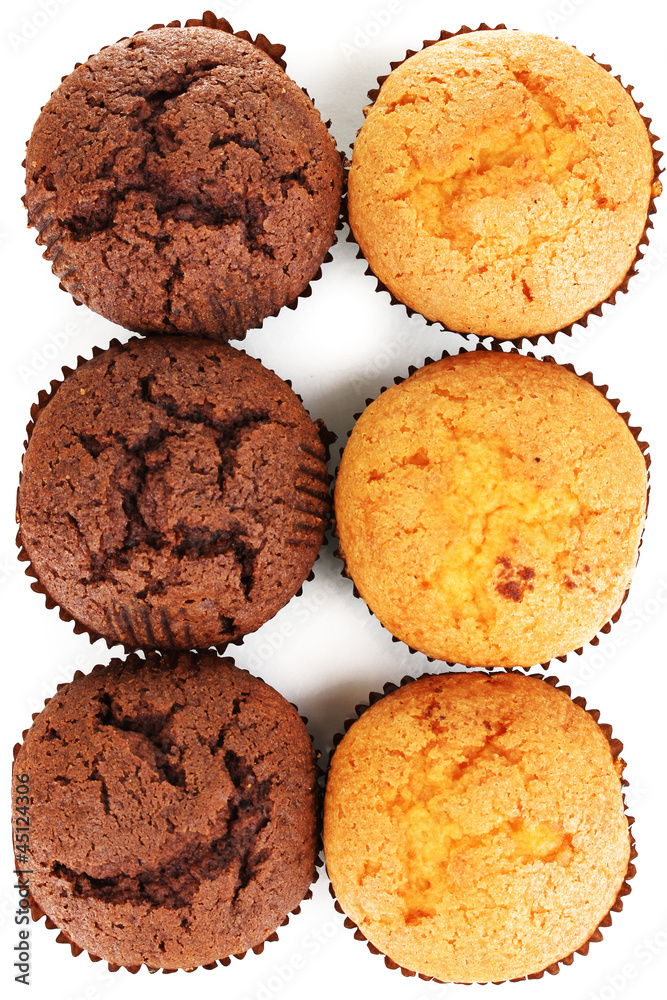 Fresh muffins close-up Fresh muffins close-up
