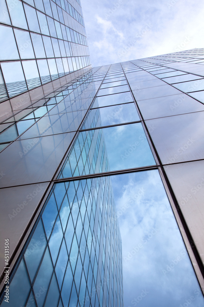 Obraz premium modern facade of glass and steel