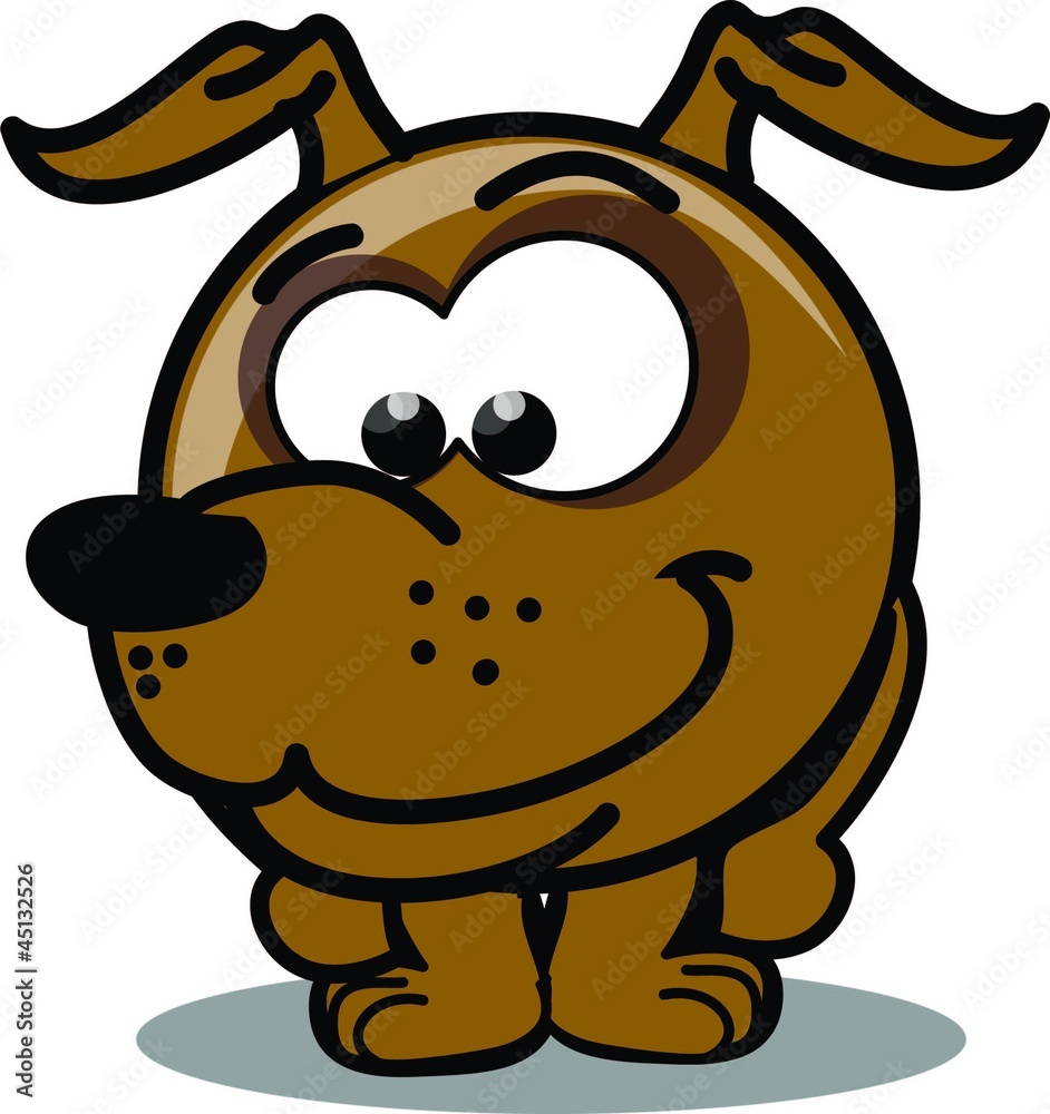 Obraz premium Собака мультфильм вектор