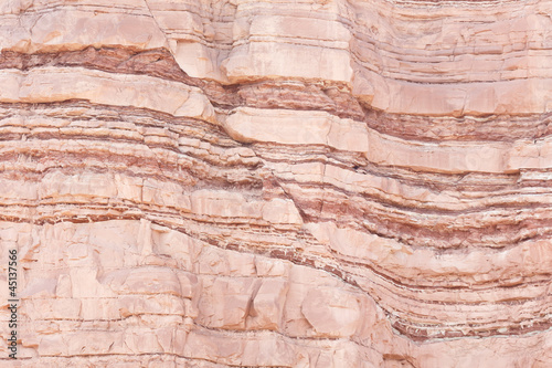 Fault in sandstone strata deformation