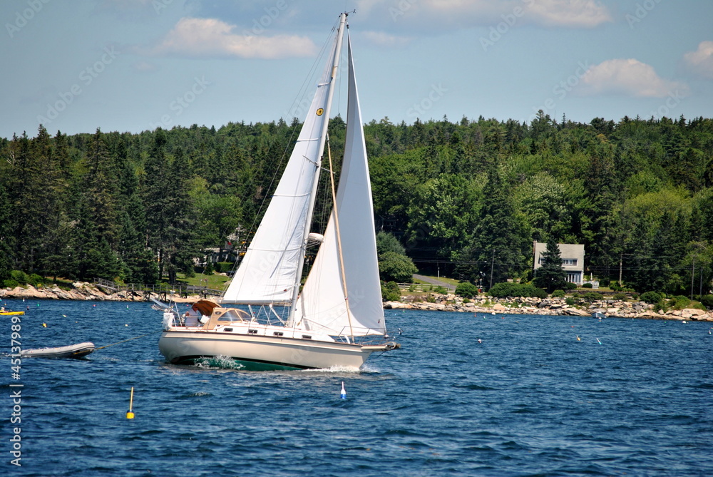 Obraz premium Sailboat on the Ocean