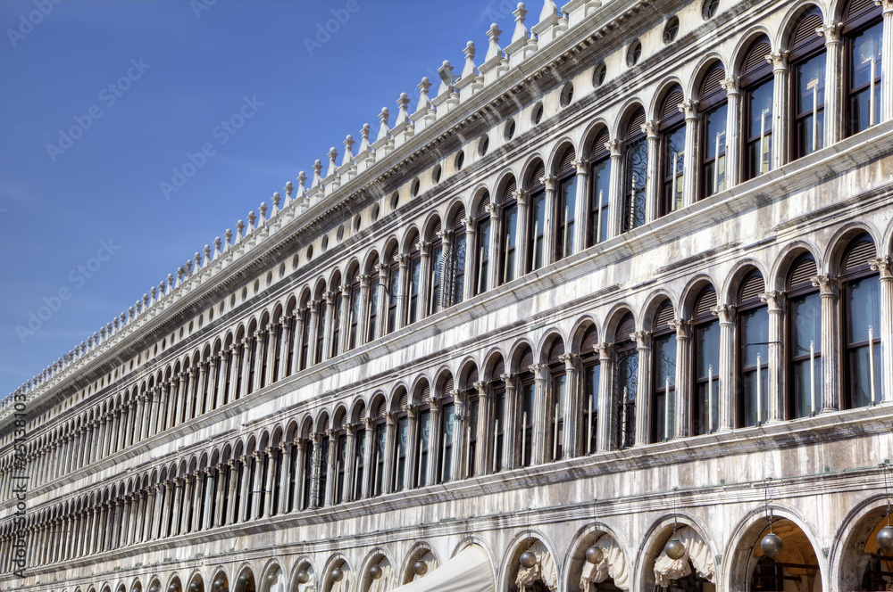 Procuratie Vecchie on Piazza San Marco in Venice, Italy