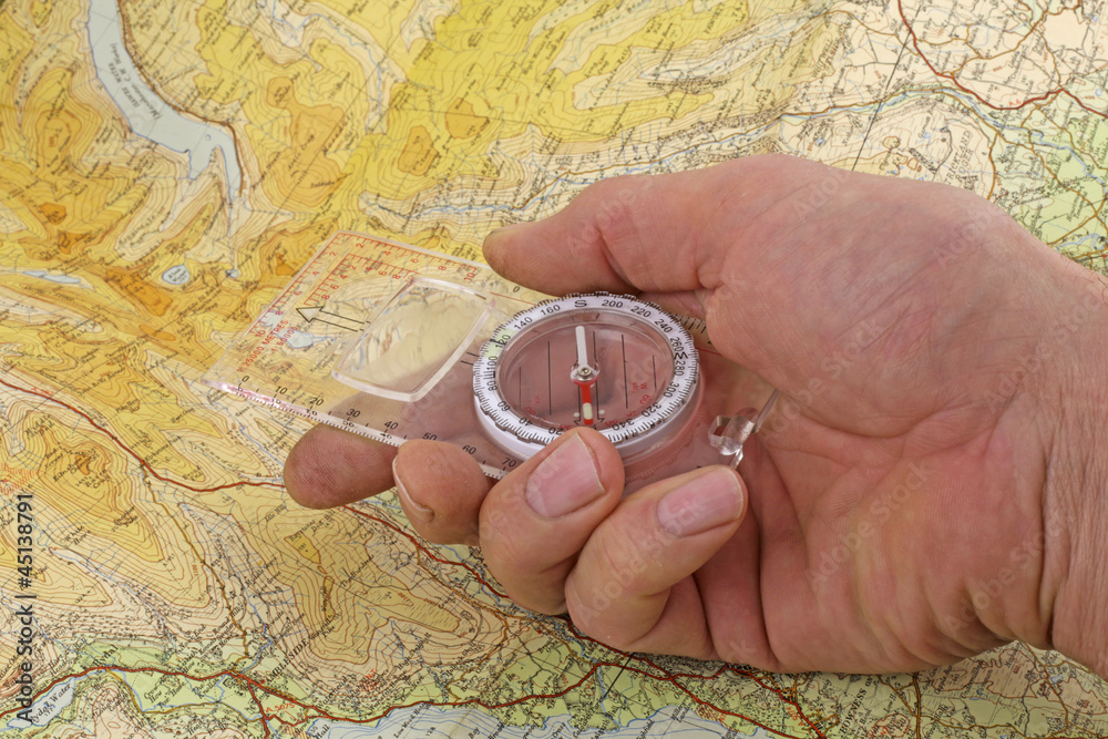 Fototapeta premium map reading