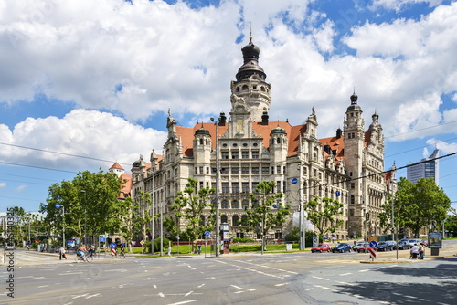 Obraz na płótnie Neues Rathaus, Leipzig w salonie