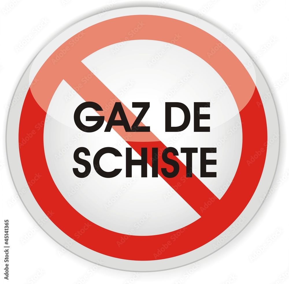 panneau interdiction gaz de schiste Stock Vector Adobe Stock