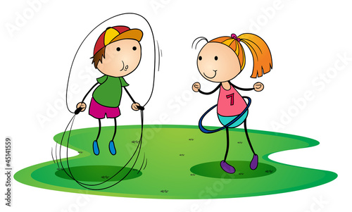 kids playing outdoor