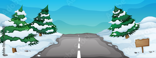 snowy landscape