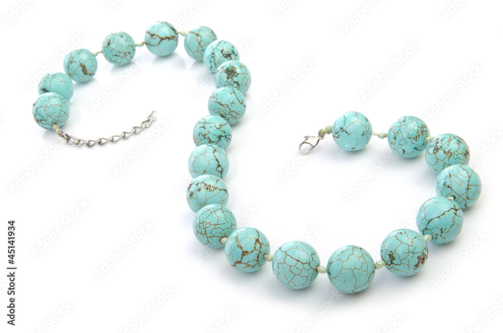 Necklace isolated on the white Necklace isolated on the white