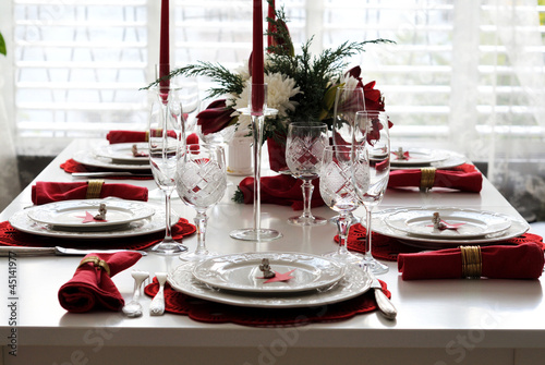 Christmas table setting