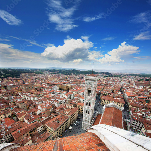 Florence - Campanile vu de la coupole photo