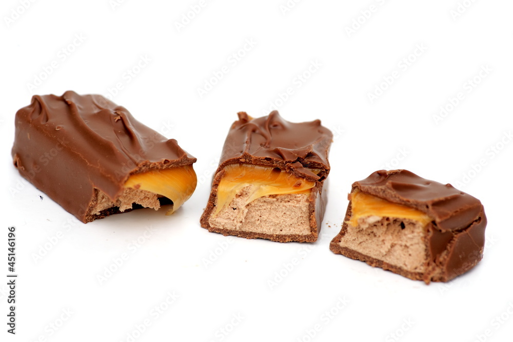 three Chocolate Pieces three Chocolate Pieces