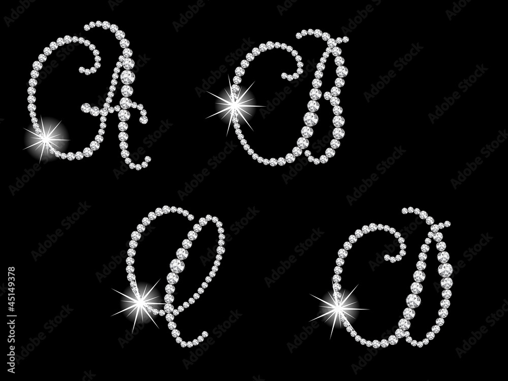Diamond letters Diamond letters