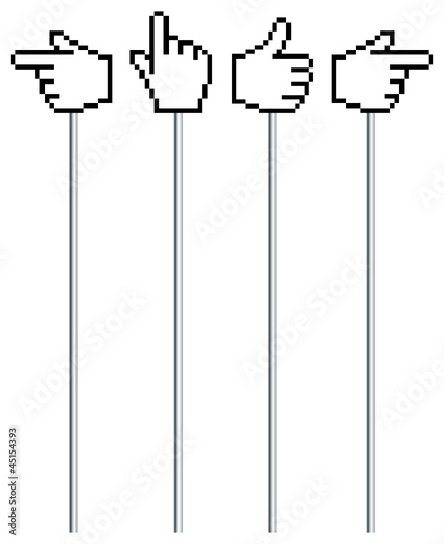 4 Computer Icons Hands