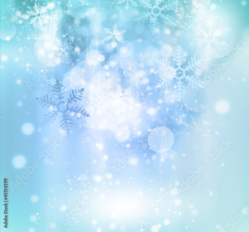 Abstract Christmas background with snowflakes