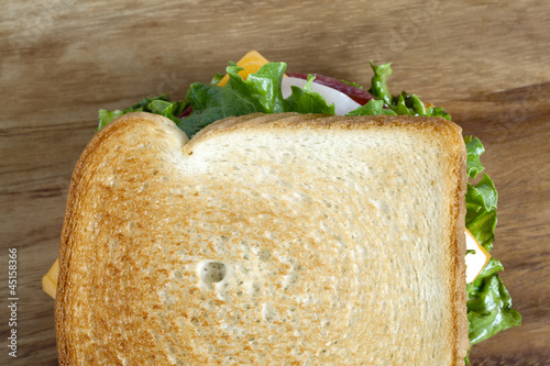 delicious ham sandwich