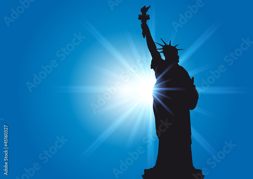Statue de la liberte_Soleil_Rayons
