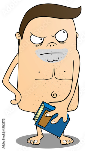 Nakedman with book