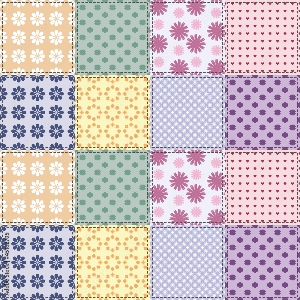 patchwork background with different patterns patchwork background with different patterns