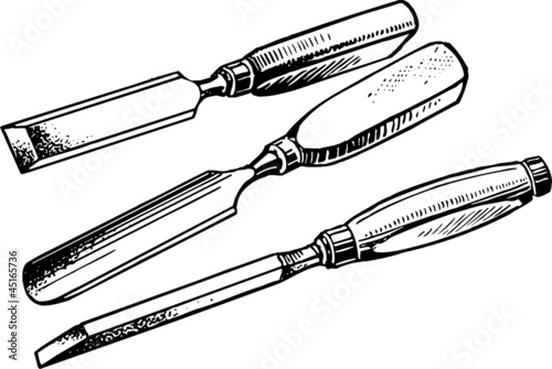 Three different chisels