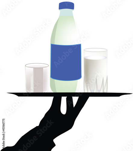 milk in glass