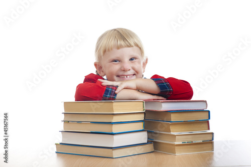 Fotografie happy girl with books