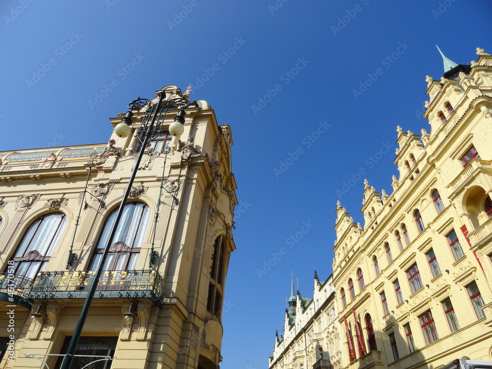 Gemeindehaus und historische Architektur in Prag