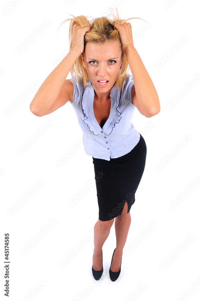 Isolated Business Woman