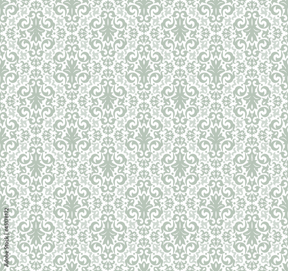 Damask seamless pattern vector