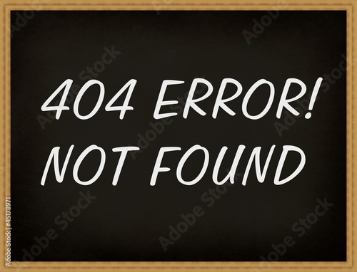 Blackboard 404 error not found! photo