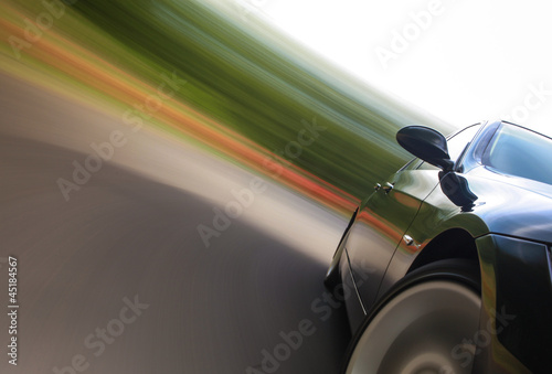 Sport car in Blurred Motion