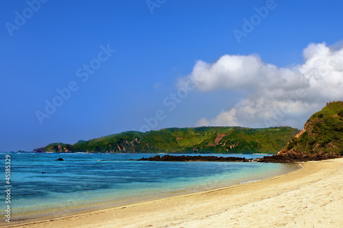 Tropical blue beach