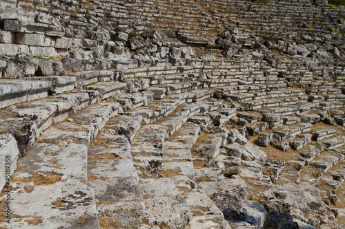 Kaunos amphitheatre  from Dalyan, Turkey