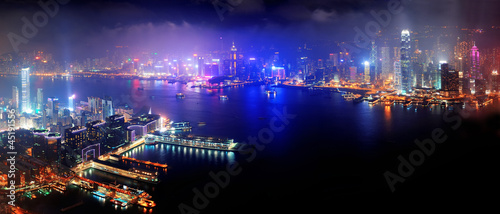 Photography Hong Kong aerial night