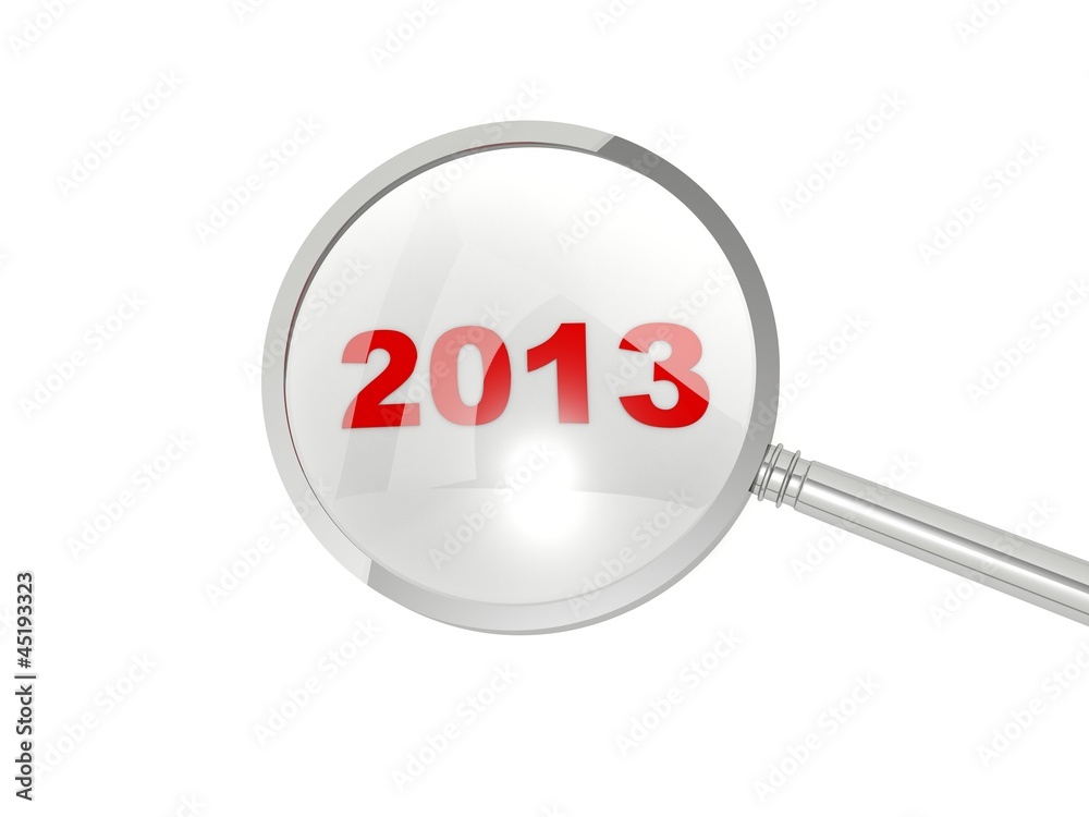 2013 New Year sing under magnifier 2013 New Year sing under magnifier